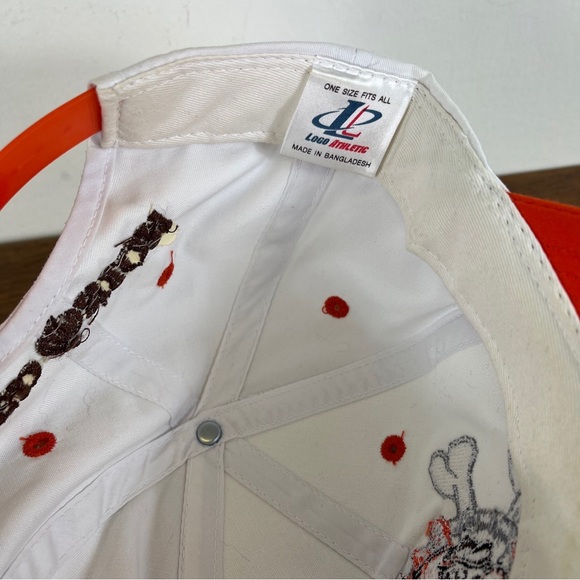 VTG Cleveland Browns Logo Athletic Dawg Pound NFL Snapback Hat Cap Red Onion - Picture 14 of 16